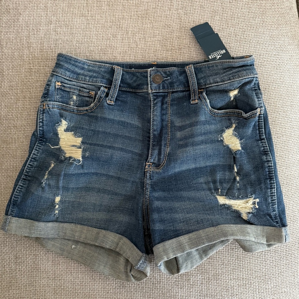 Hollistee Denim Shorts High-rise Curvy Sz 5